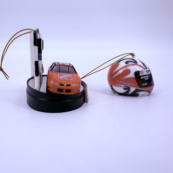 Lot of 2 Vintage 2002 Nascar Christmas Ornaments Tony Stewart #20 Joe Gibbs Race - Picture 2 of 5